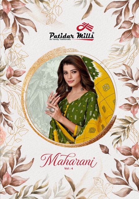 Patidar Maharani Vol-4 Cotton Designer Patiyala Dress Material